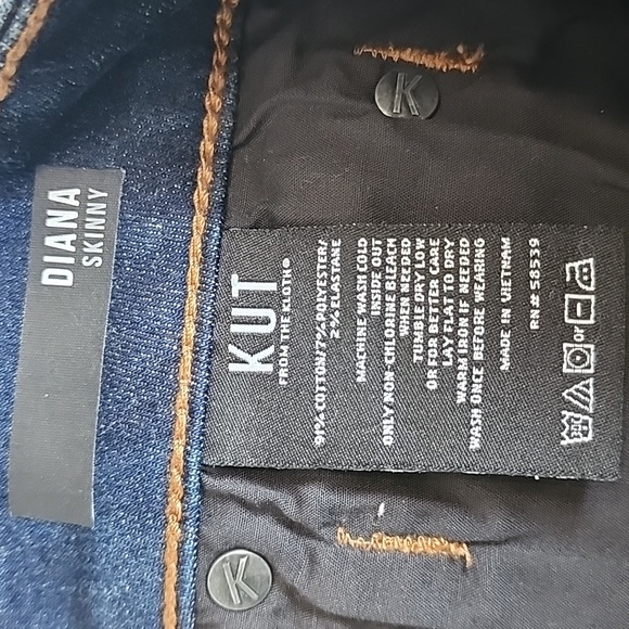 Kut From The Kloth Blue Skinny Jeans/ Size 2 - Picture 4 of 11